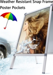 Weather Resistant Snap Frame Poster Pockets